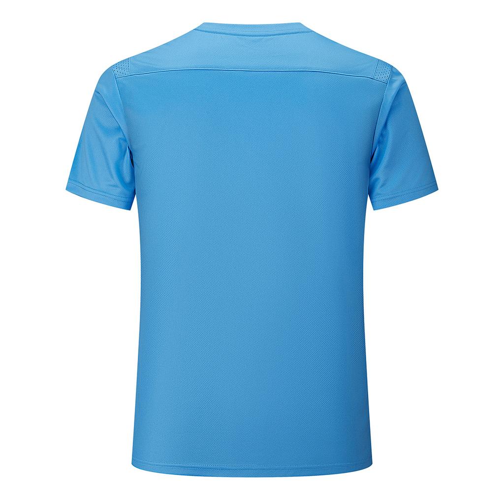 Under Armour Casual Solid Color Sports Jersey Knit Crew Neck Short Sleeve T-Shirt Unisex Tops Manchester-Blue 21500525-465