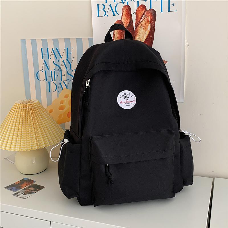 Schoolbag new large-capacity schoolbag female high school students simple and versatile campus backpack niche high-value travel backpack