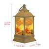 Santa Christmas Candlestick Lamp Illuminated Santa Hanging Lamp Retro Christmas Wind  Lamp  Party