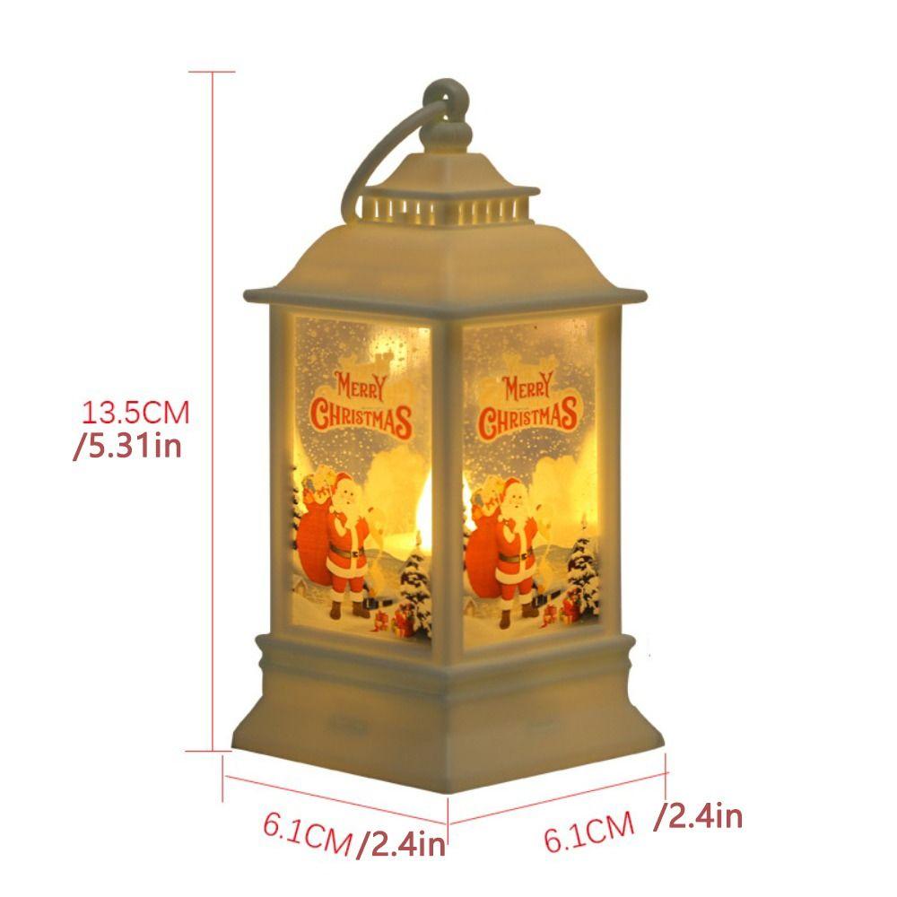 Vánoční stromeček Vánoční svícnová lampa Santa Santa Závěsná lampa Vánoční větrná lampa Kid Gift