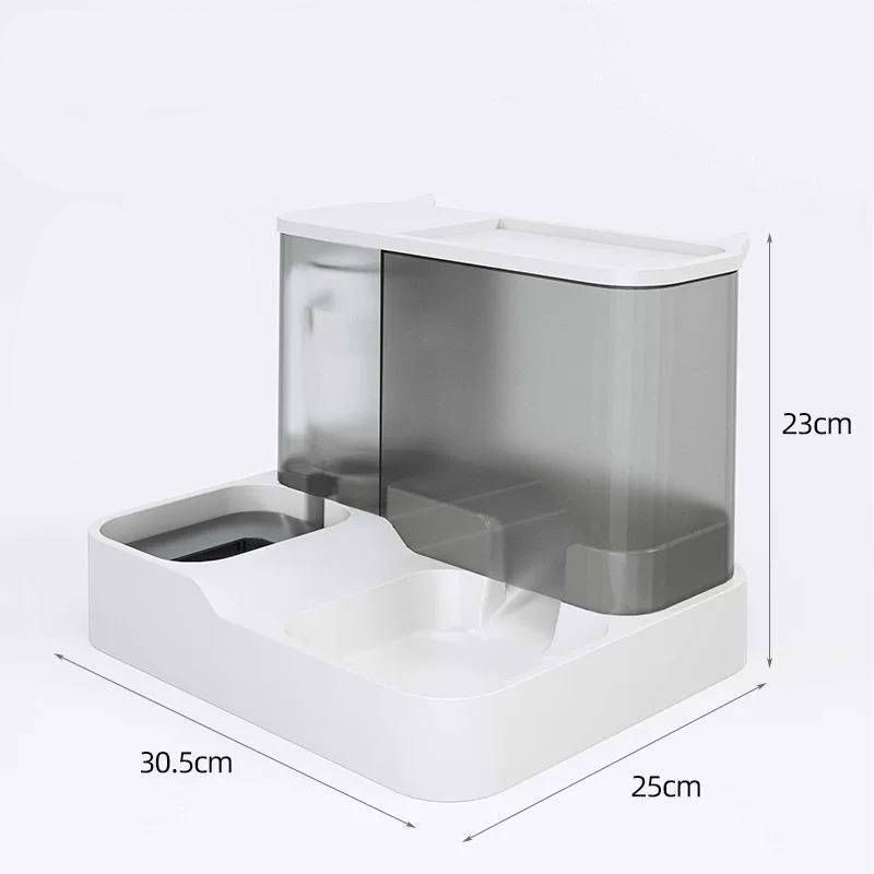 

Plastic Big Capacity Pet Supplies Automatic Feeding Equipment Dry Separation Wet сірий колір