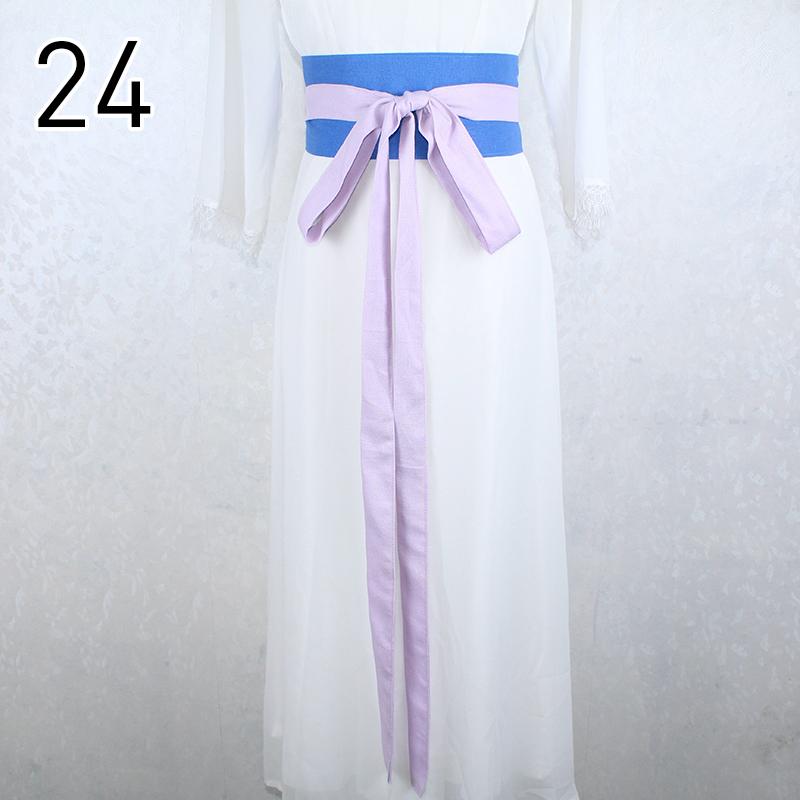 360cm Traditional Chinese Hanfu Waist Belt Cotton Linen Long Silk Sash Antique Elegant Solid Color Dress Decor for Women