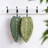 Leaf Hand Towels, Thick Coral Velvet Hanging Design, Absorbent Quick Dry Towels for Kitchen Bathroom