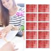 10 Sheet Nail Art Mounting Tape Salon Double Sided Adhesive Tape Accessory for Nail Tip Color Display