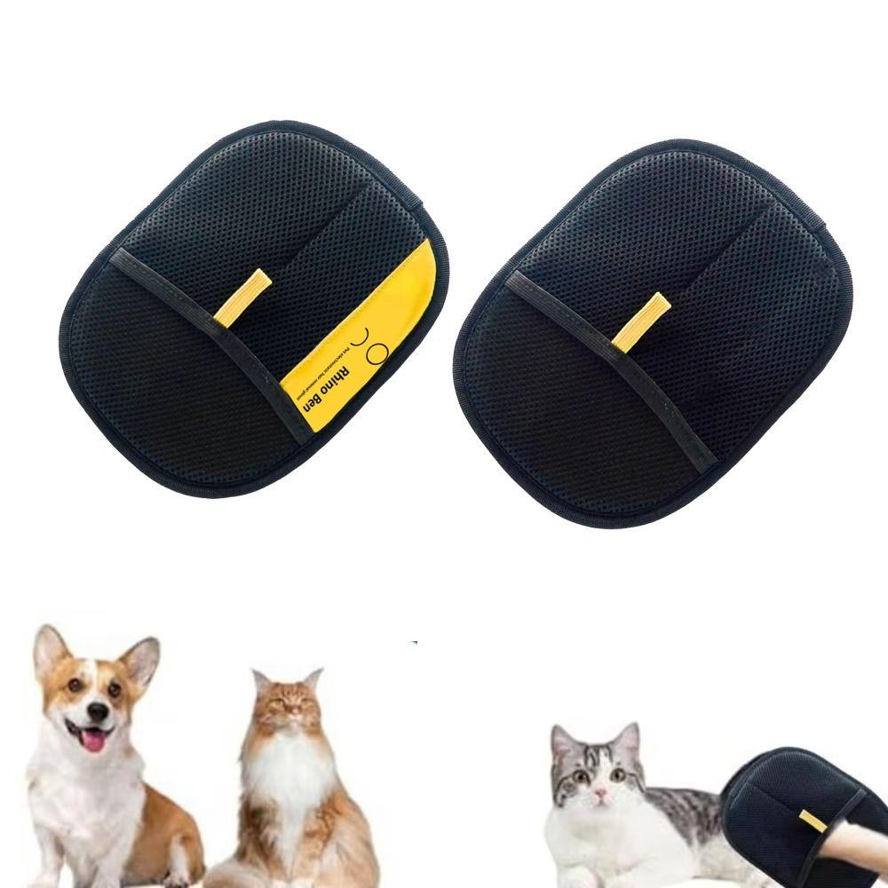 2PCS/SET Multi-functional Pet Grooming Gloves Soft Pet Hair Remover Brush Removing Gloves Dog
