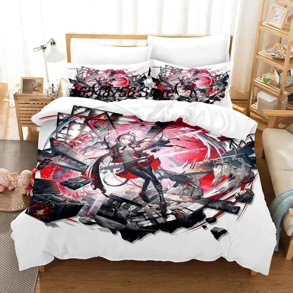 New Arknights Bedding Set Single Twin Full Queen King Size Bed Set Adult Kid Bedroom Duvet Cover Sets 3D Anime Bed Sheet Set