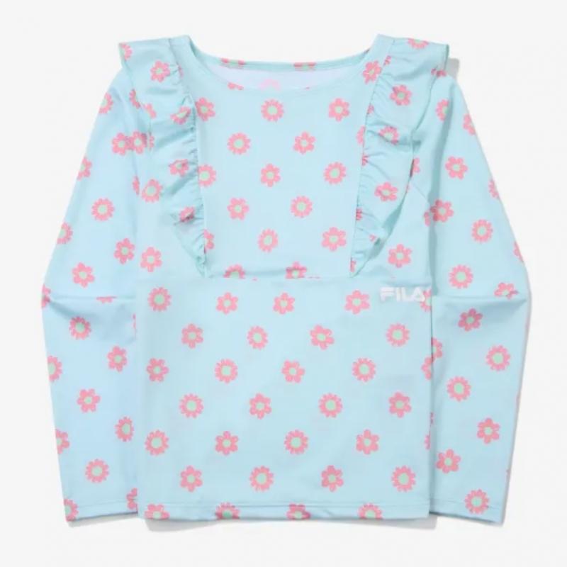 [fila Kids] Flower Rash Guard Setup  Fk2swf2a16f Pmi  q0zFk2swf2a16fPmi