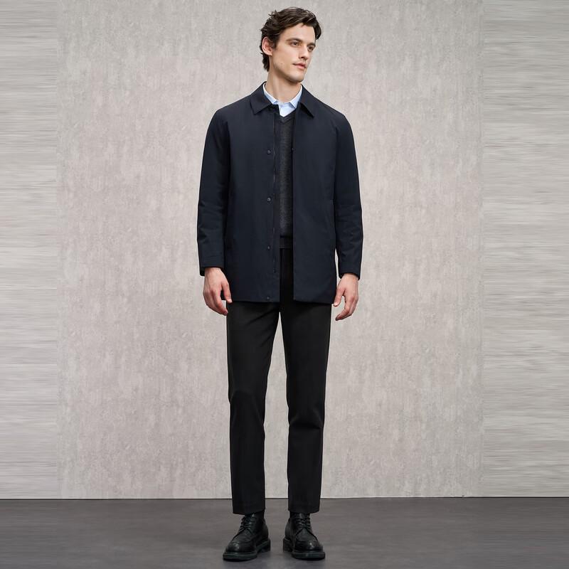 EMZ Erdos Men's Mid-Length Business Casual Windbreaker