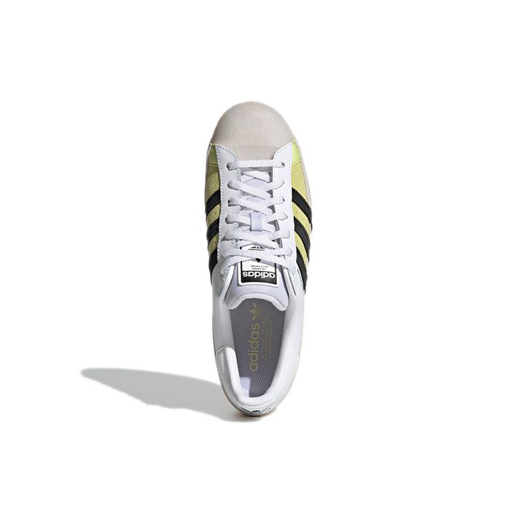 Adidas Originals Superstar Retro Versatile Casual Durable Low-Top Skate Shoes Unisex Sneakers Khaki White GX2887