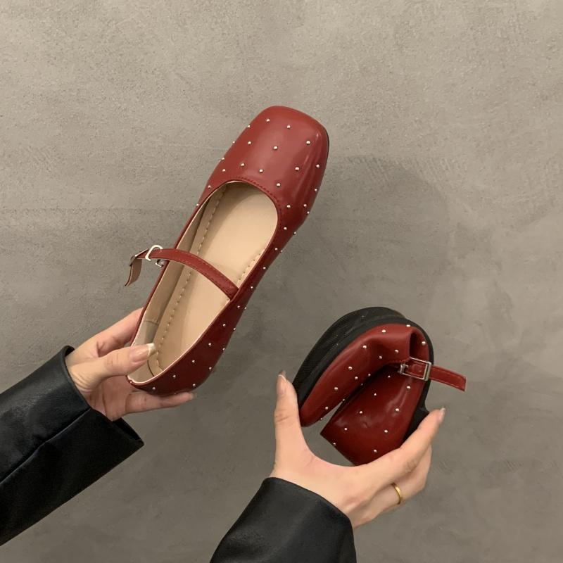 Square Toe Marie Janes Shoes Woman Loafers Summer Women Flat Sandals 2025 Trend Soft Sole Elegant Dress Comfort Casual Zapatos