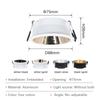 GU10 Spotlight Flush Mount Downlight Round Spotlight Ceiling Light Fixture GU10/G5.3 75mm Reflector Indoor Recessed Down Light