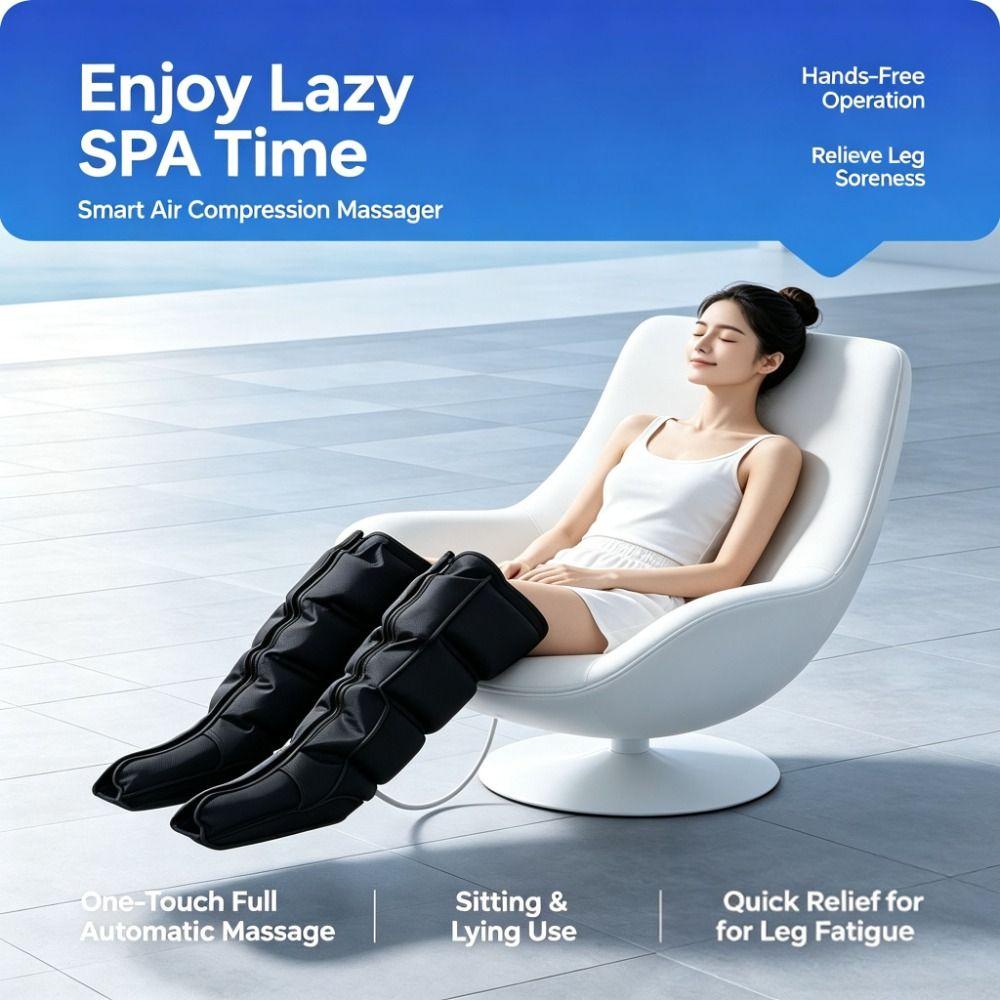 Dynamische Kompressions-Luftkompressions-Beinmassagegerät-Stiefel Zyklische Druckbeaufschlagung Senioren-Beinmassagegerät Salon