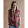 Maxza Paisley Patchwork Tie Sleeveless Blouse Zf08qb025nh