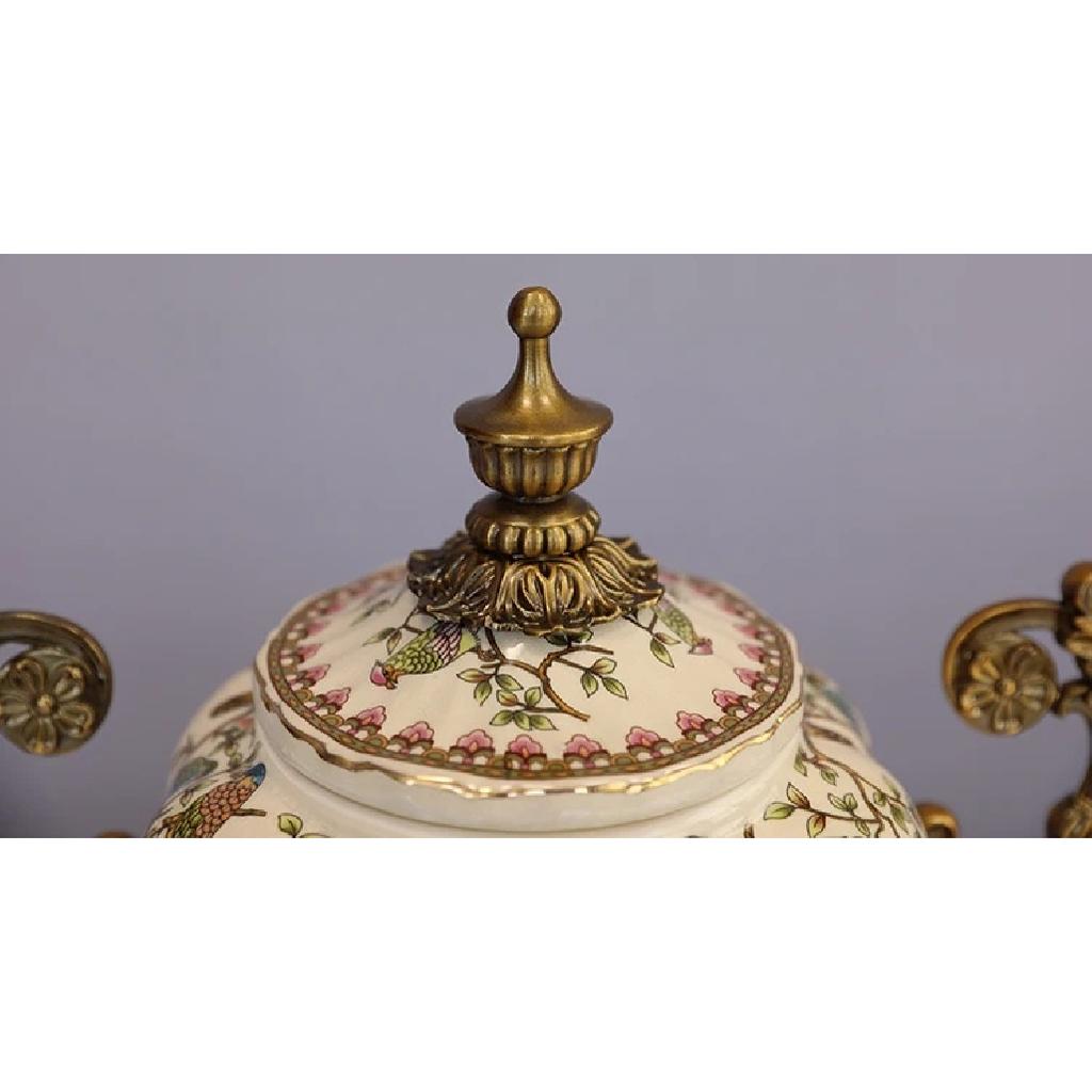 American Light Luxury Ceramic Painting Tank Creative Living Room Storage Bottles Personality Porch Jars Decoration Ornaments