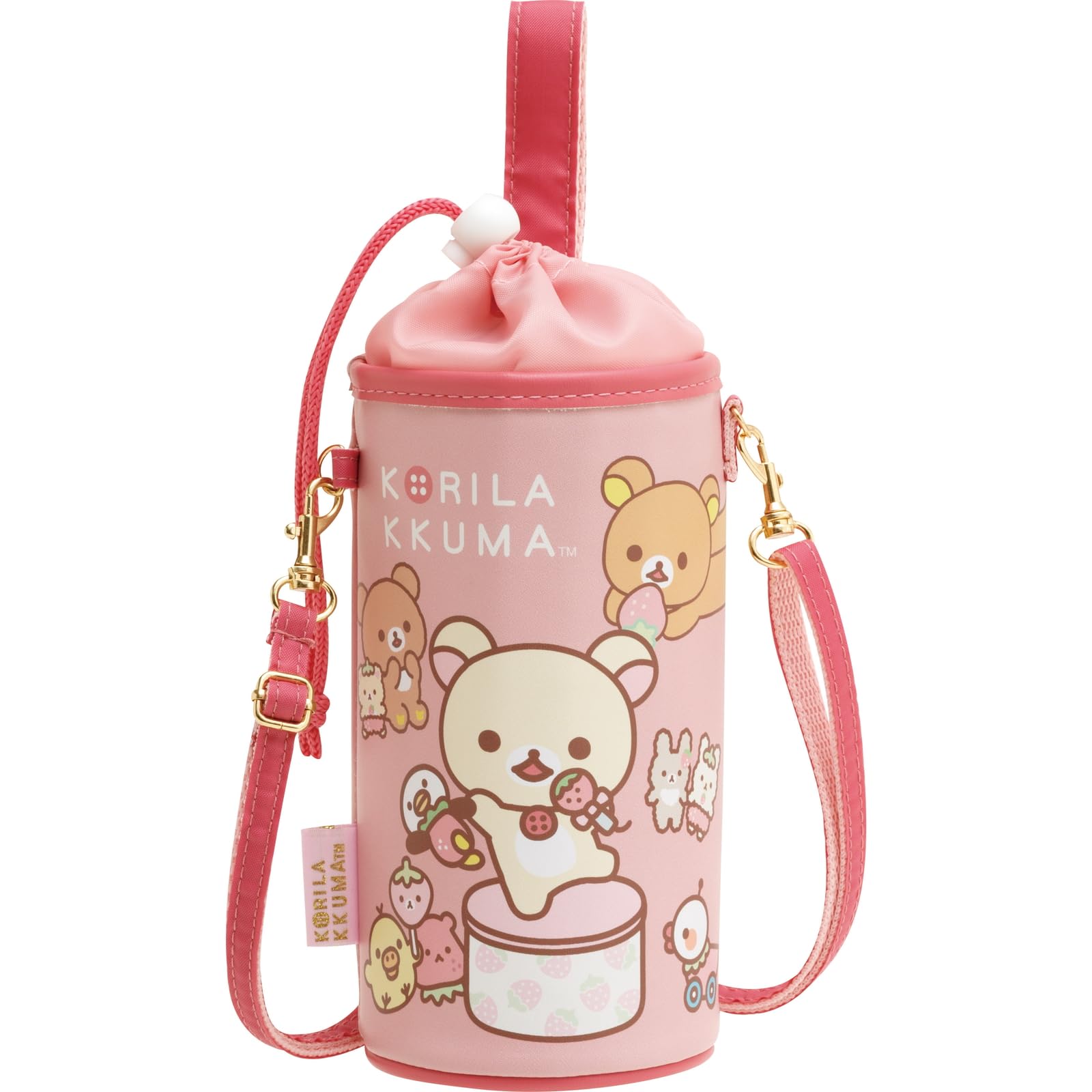 

Rilakkuma Plastic Bottle Pouch CA53401 San-X розовый
