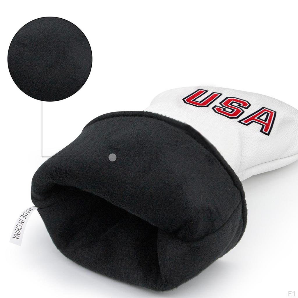 3Pcs Golf Cover 1 3 5 UT Hybrid Headcover Interchangeable Number Tag Golfer Equipment Accessories