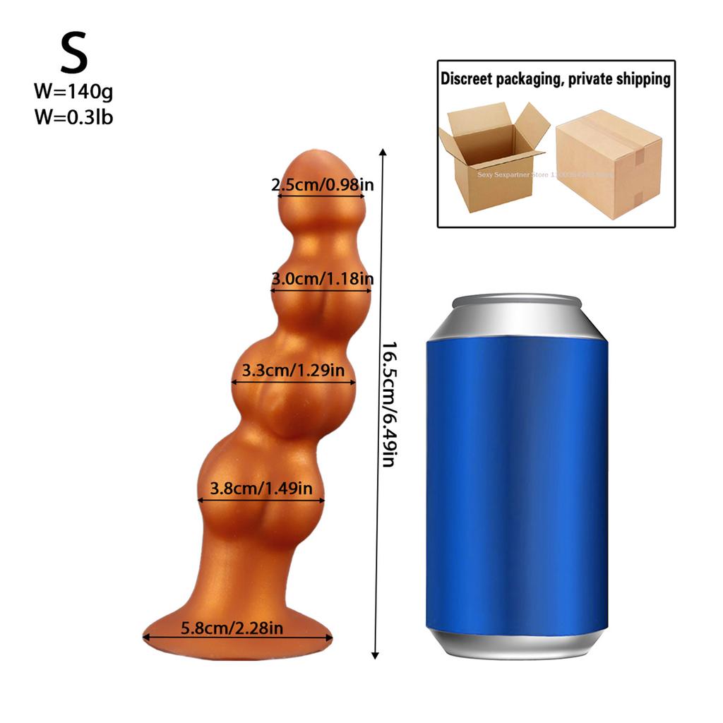 Soft Anal Beads Anal Plug Big Anal Butt Plug Training Expansion Dilator Prostate Massager G Spot Clitoris Stimulator for Gay Men Women Adult Sex Toys