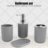 4PcsCelsiusSet Bathroom Kit Accessory Plastic Lotion Bottle Storage Cup Rinse Cup Soap Dish
