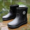 Rubber Rain Boot Fishing Shoes Casual Waterproof Comfortable Fashion Non-slip Strong Wear-resistant Trend Large Size 48