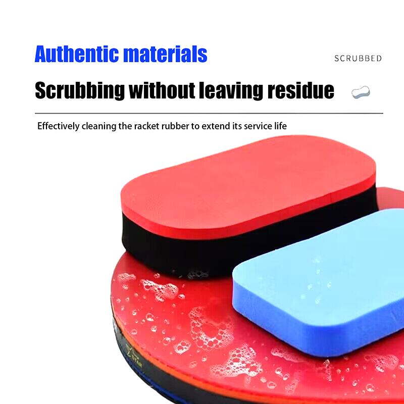 1 Pc Portable Red Table Tennis Racket Cleaner Dust Remover Pong Paddle Rubber Sponge Eraser Wipes Tool For Paddles