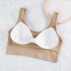 Beautiful back no steel ring sports shock-proof underwear women's suspenders small vest tube top small chest gathering anti-sagging bra thin