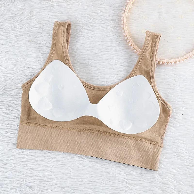 Beautiful back no steel ring sports shock-proof underwear women's suspenders small vest tube top small chest gathering anti-sagging bra thin