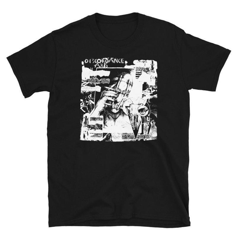 Рубашка Discordance Axis Готическая Deathrock Готика Пост-панк Музыка Унисекс Футболка S разноцветный