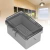 Distribution Box with Hinged Cover Mounting Plate Brackets IP67 Waterproof ABS Plastic Electrical En