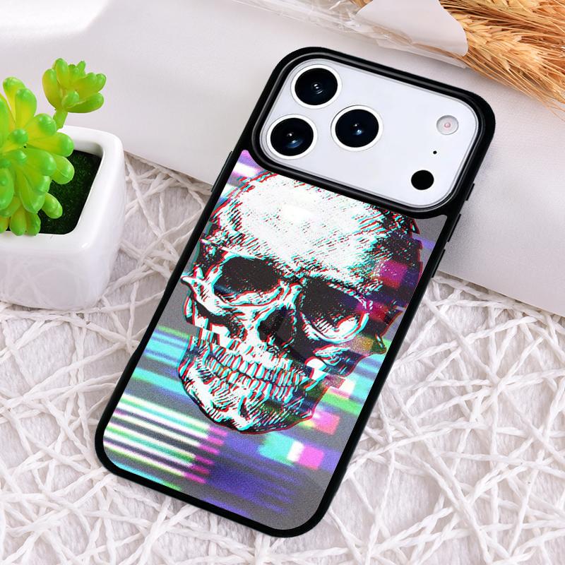 Vintage-Schädel Stoßfeste Handyhülle für iPhone 17 Air 16e 15 11 12 14 13 Pro Max Hülle Coque