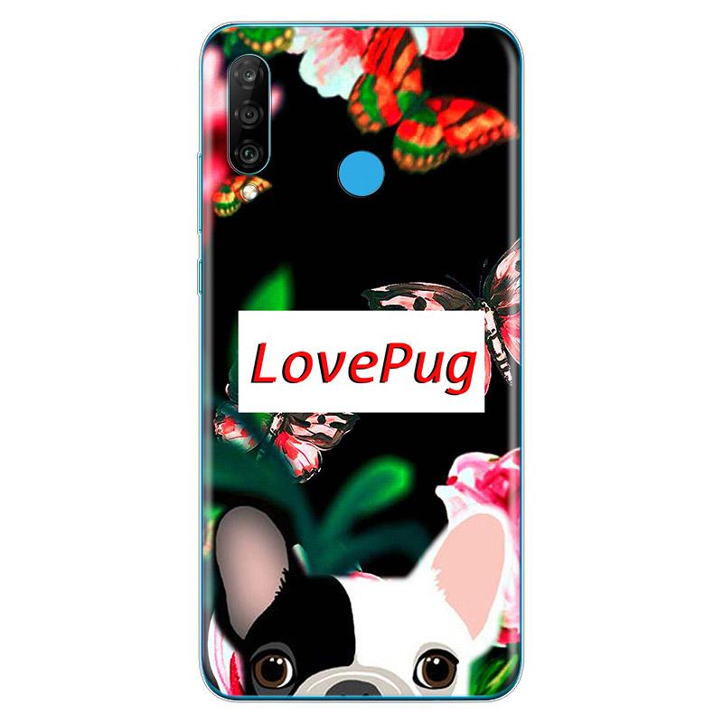 

Французский бульдог собака мопс мягкий TPU силиконовый чехол для Huawei P40 P30 P20 Pro P10 P9 P8 Lite E Plus 2019 2017 чехол для телефона P8 Lite 2016