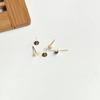 24K Gold-Plated 925 Sterling Silver Flat Surface Ear Posts for DIY Jewelry (3-6mm)
