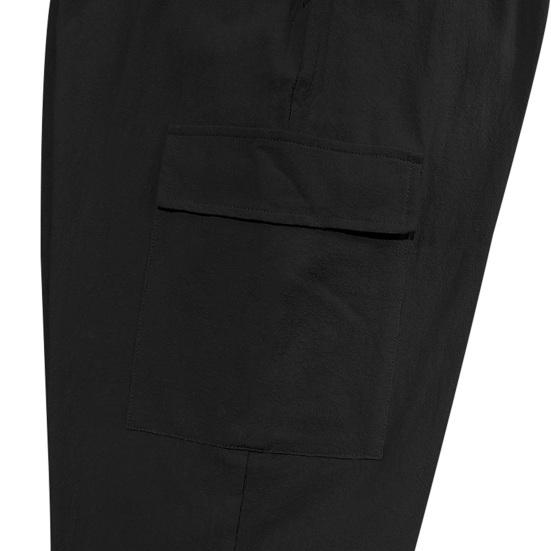 Men Casual Cargo Pants Drawstring Waist Jogger Pants Tapered Loose Fit Trousers with Multiple Pockets for Sports Gym Workout Street Daily Wear