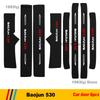 For Wuling Almaz Baojun 530 2021 Car Door Sill Pedal Board Cover Trim Carbon Fiber Rear Bumper Trunk Sticker Auto Accessories