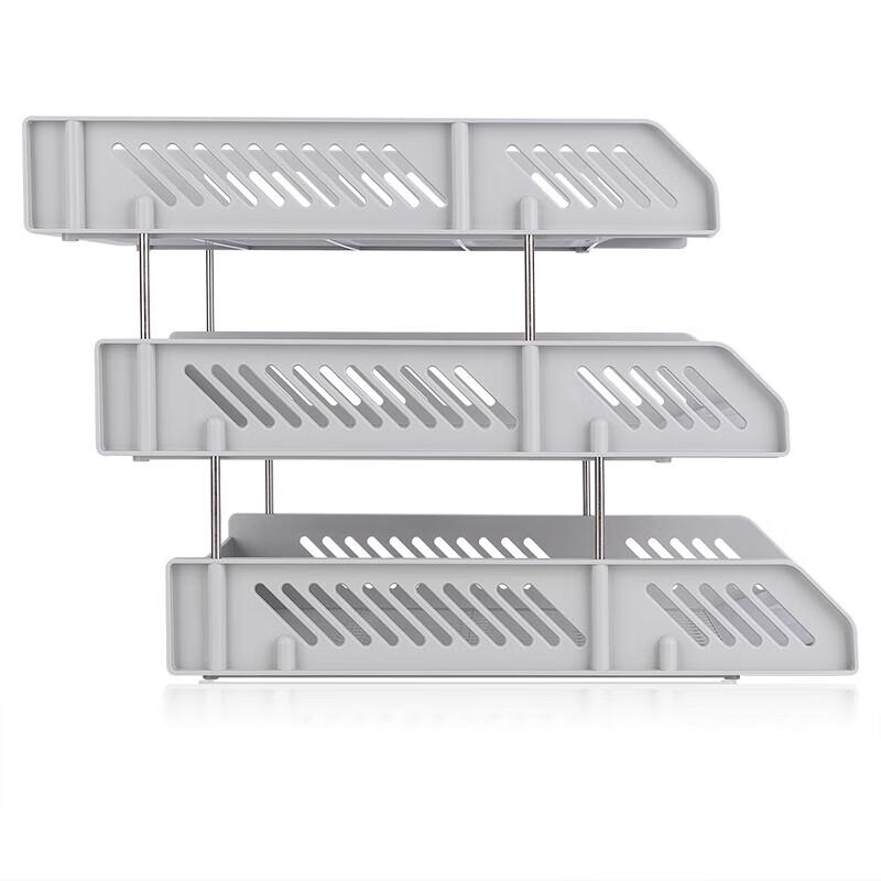 Deli 9209 3-Tier Stackable File Organizer (3-Pack)