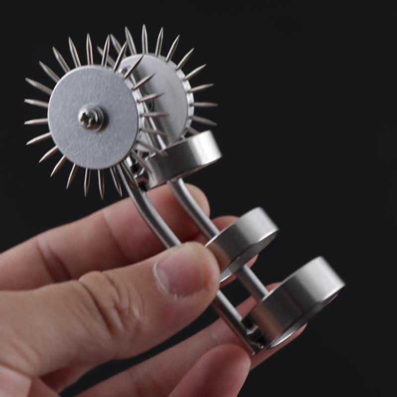 New Stainless Steel Pinwheel Needles Wheel Roller Submissive Fetish Sex Slave Adult Sex Toys Nipple Clitoris BDSM skin