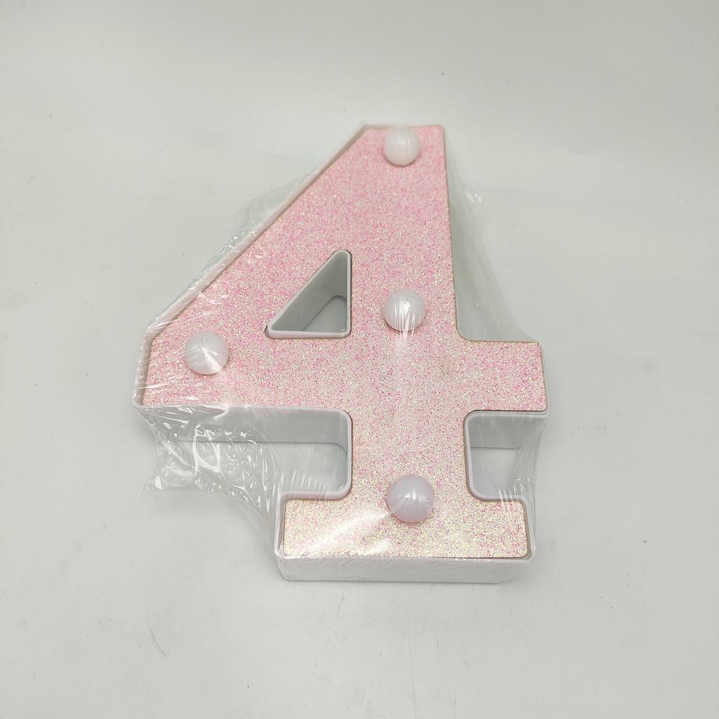 1pc Vibrant LED Lighting Letter - Battery Powered,Dimmable for Bedroom, Birthday Party, Wedding, Home, Christmas, and Eid Al-Adha Mubarak Decorations