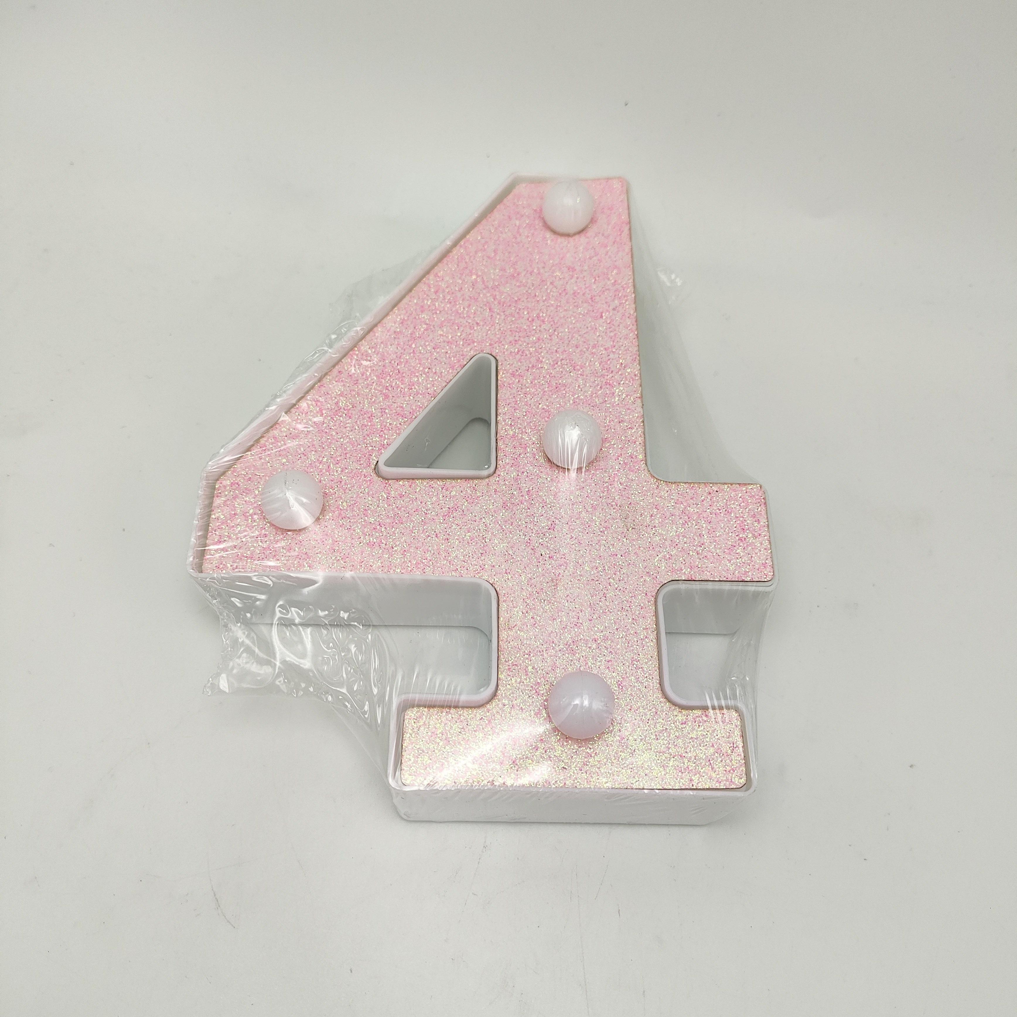 

1 шт. Яркая светодиодная буква с подсветкой - питание от батареек, с регулировкой яркости для украшения спальни, дня рождения, свадьбы, дома, Рождества и праздника Ид аль-Адха Мубарак 4