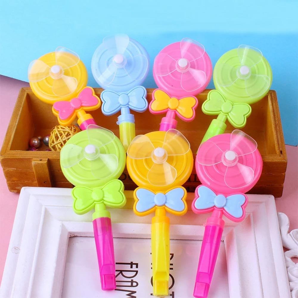 

Hanheld Candy Color Whistle Windmill Красочные Красочные Whistle Windmill Детские Подарки