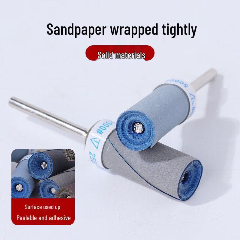 Sanding Stick with Sandpaper for Metal, Jade, Woodworking, and Polishing.
