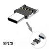 1-5PSC Type C To USB OTG Adapter Micro USB Type-C Male To USB Female Converter For Macbook Samsung USB C OTG Connector Adapter