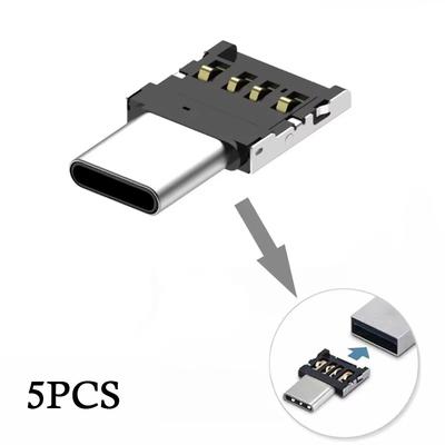 1-5PSC Type C To USB OTG Adapter Micro USB Type-C Male To USB Female Converter For Macbook Samsung USB C OTG Connector Adapter