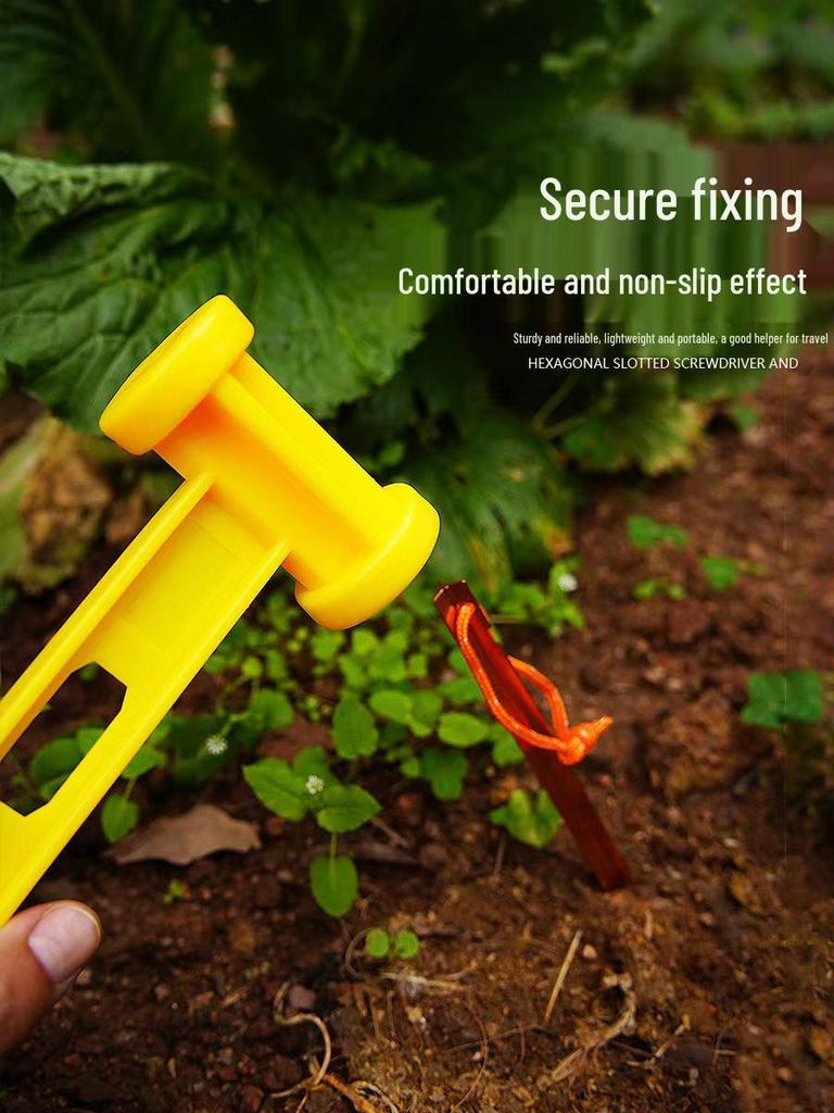 Outdoor Camping Awning Hammer with Plastic Ground Nail