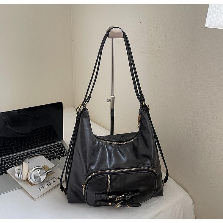 

2025 новый ретро рюкзак-тоут в зарубежном стиле, с высоким чувством стиля, большой вместимости, для поездок на работу, на плечо, тренд