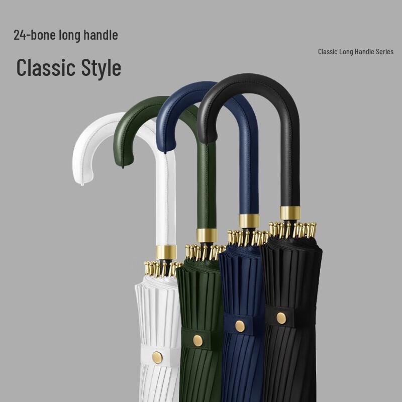 MAYDU 24-Rib Windproof Long Handle Umbrella