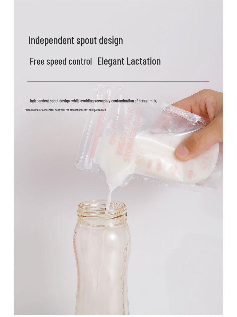 Breast Milk Storage Bags, 100ml, Disposable for Freezing and Preservation