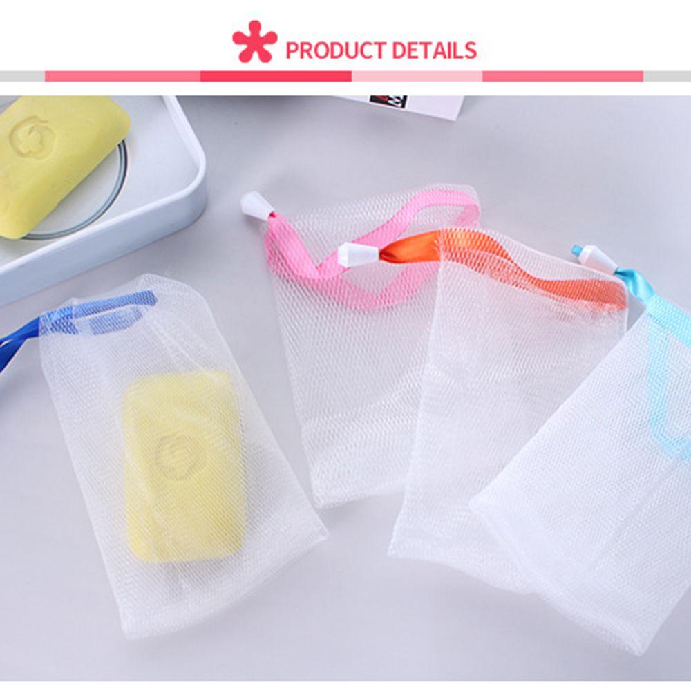 Foam Bubble Drawstring Bag Bath Soap Saver Bag Net Soap Pouch Face Cleansing Tool Foaming Mesh Bag