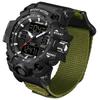 Sports Men's Waterproof 50m Analog Digital Multi-Function Watch LED Backlight Luminous Stopwatch Countdown Alarm Calendar Dual Time Shock