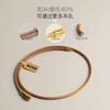 Collana Choker Semplice Fatta a Mano in Pelle di Mucca Primaria Collana in Pelle Chiusura in Acciaio Inossidabile Gioielli da Uomo Donna