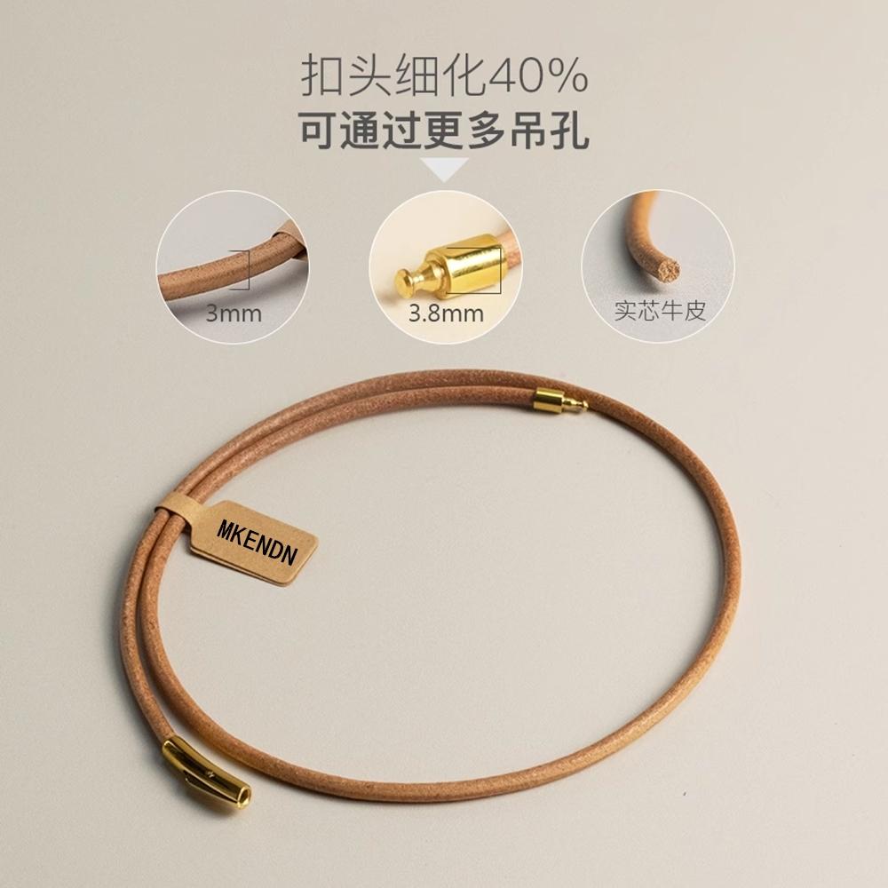 Collana Choker Semplice Fatta a Mano in Pelle di Mucca Primaria Collana in Pelle Chiusura in Acciaio Inossidabile Gioielli da Uomo Donna