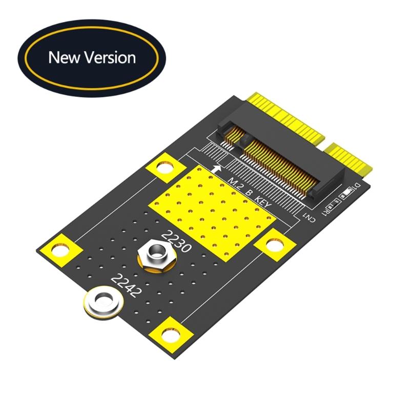 M.2 B Key To mSATA Adapter Card Risers M.2 mSATA SSDs To mSATA Male Converters Support 2230 2242 M.2 SSDs Adapter